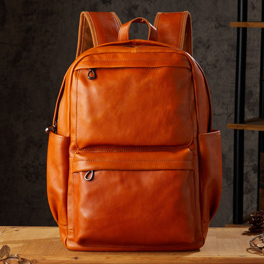 Handcrafted Full-Grain Leather Backpack