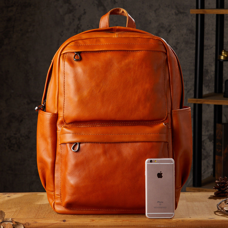 Handcrafted Full-Grain Leather Backpack