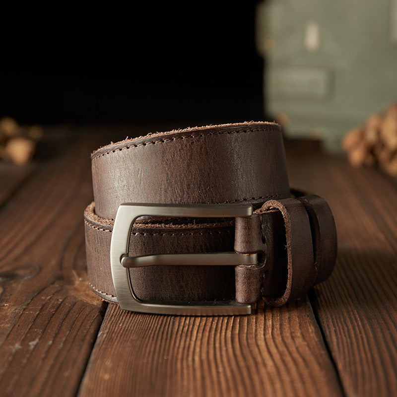 Handcrafted Men's Leather Belt