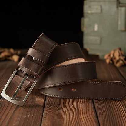 Handcrafted Men's Leather Belt
