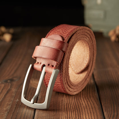 Handcrafted Men's Leather Belt