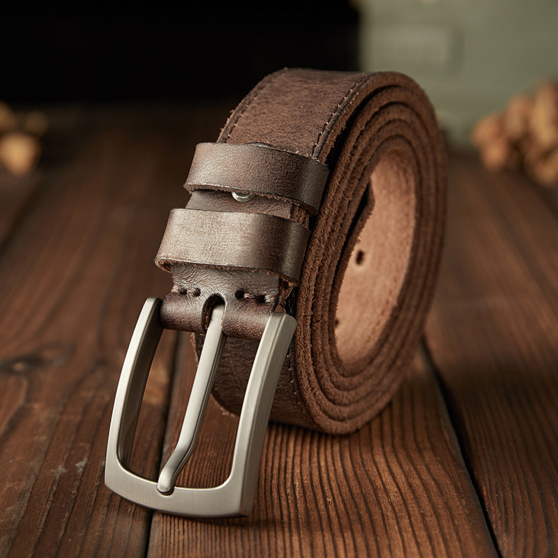 Handcrafted Men's Leather Belt
