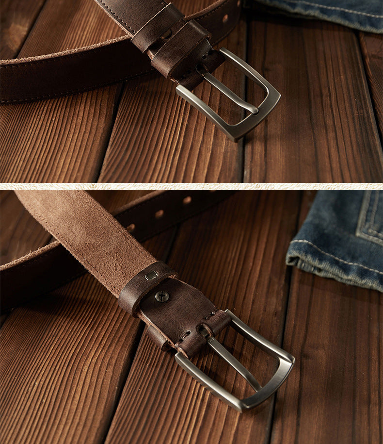 Handcrafted Men's Leather Belt