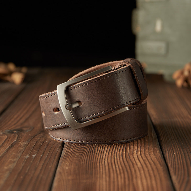 Handcrafted Men's Leather Belt