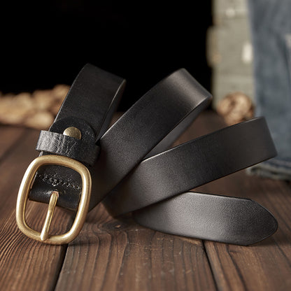 Handcrafted Women's Full-Grain Leather Belt