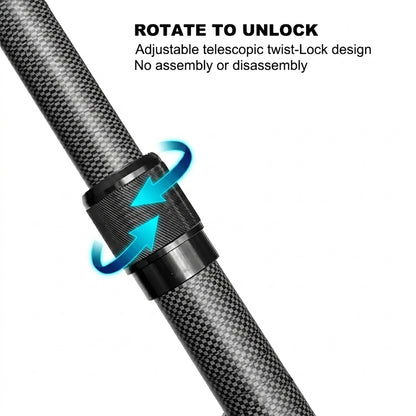 Heavy-Duty Carbon Fiber Telescopic Pool Pole