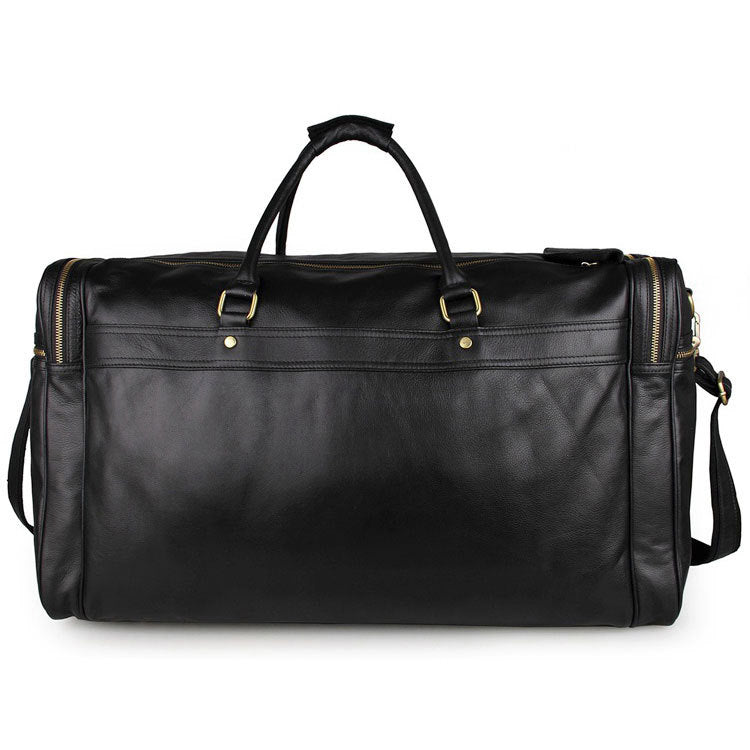 Oversized Carry On Bag Full Grain Leather Travel Duffel Bag