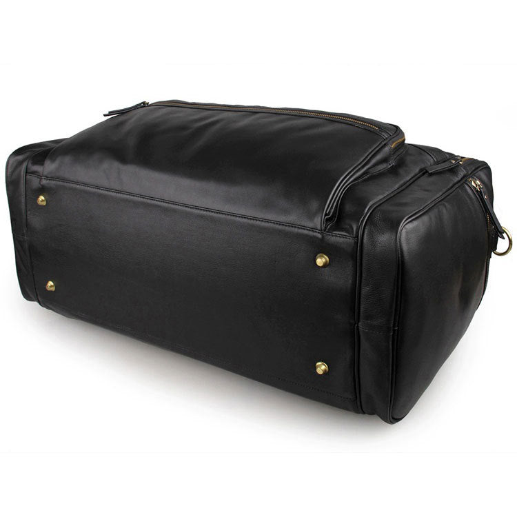 Oversized Carry On Bag Full Grain Leather Travel Duffel Bag