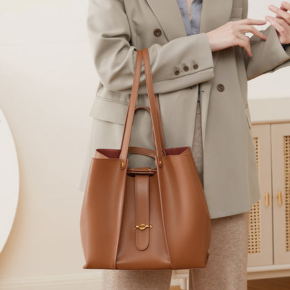 Women's Leather Casual Tote Bag