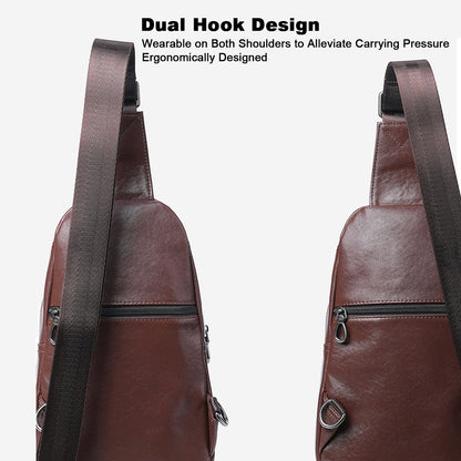 Leather Crossbody Sling Bag