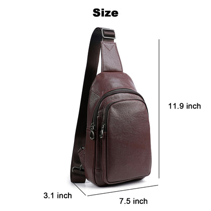 Leather Crossbody Sling Bag