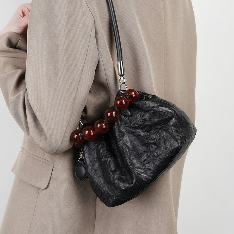 Leather Evening Clutch Bag