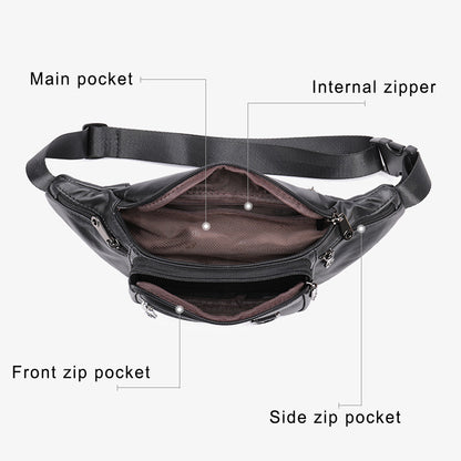 Leather Fanny Pack Belt Bag