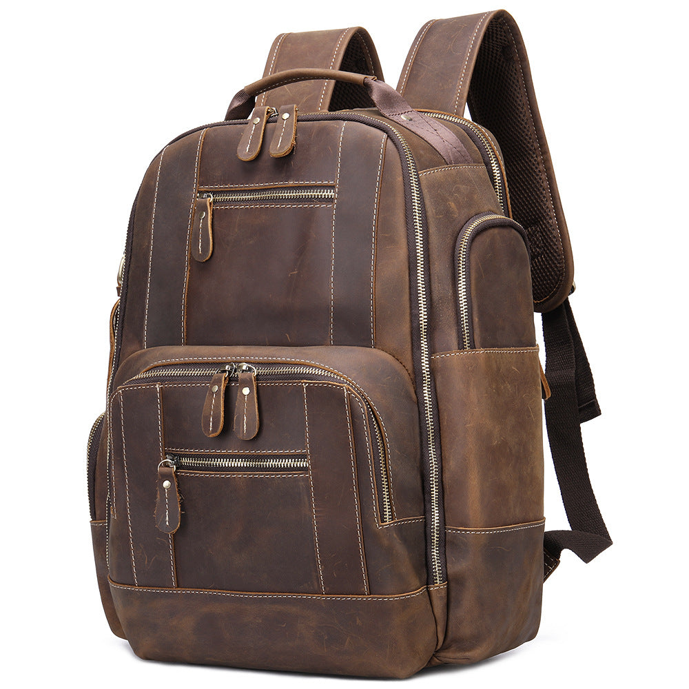 Leather Laptop Backpack