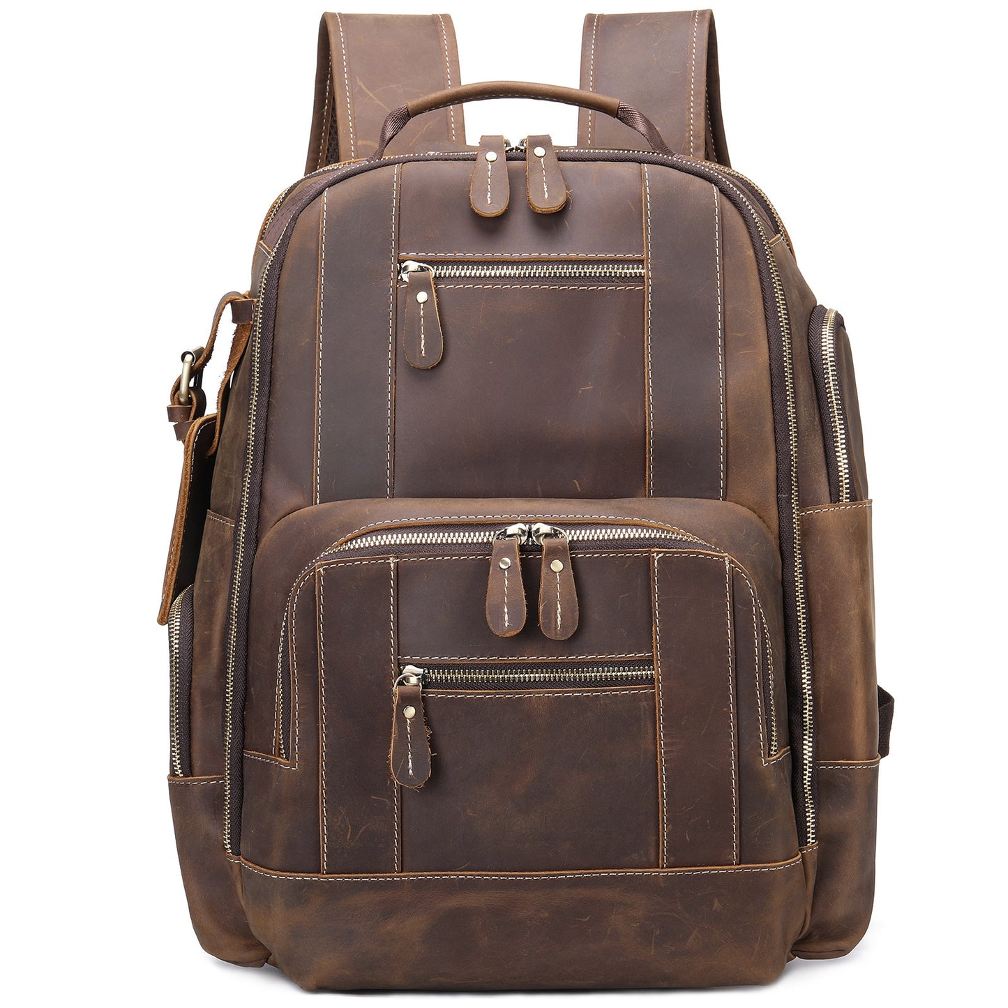 Leather Laptop Backpack