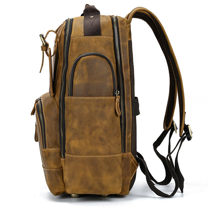 Leather Laptop Backpack