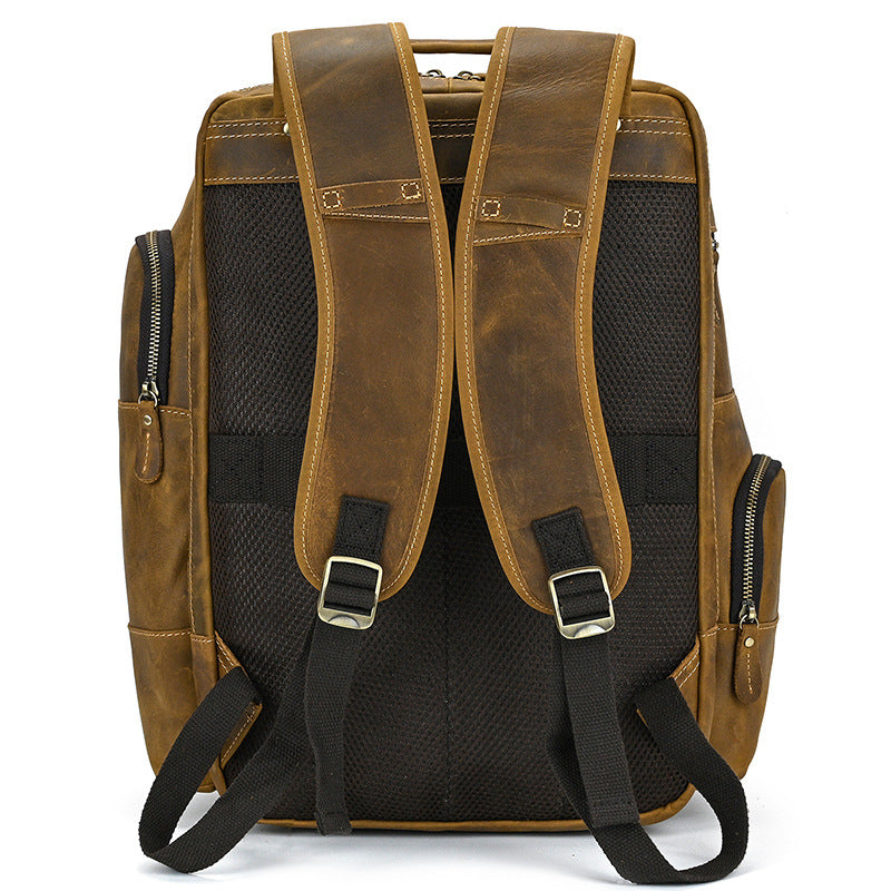 Leather Laptop Backpack