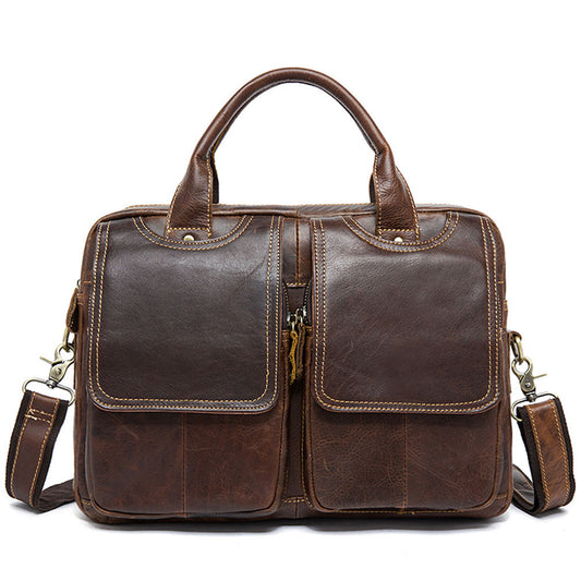 Men's Genuine Leather Laptop Messenger Bags