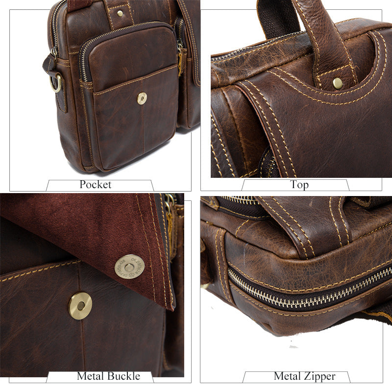 Men's Genuine Leather Laptop Messenger Bags