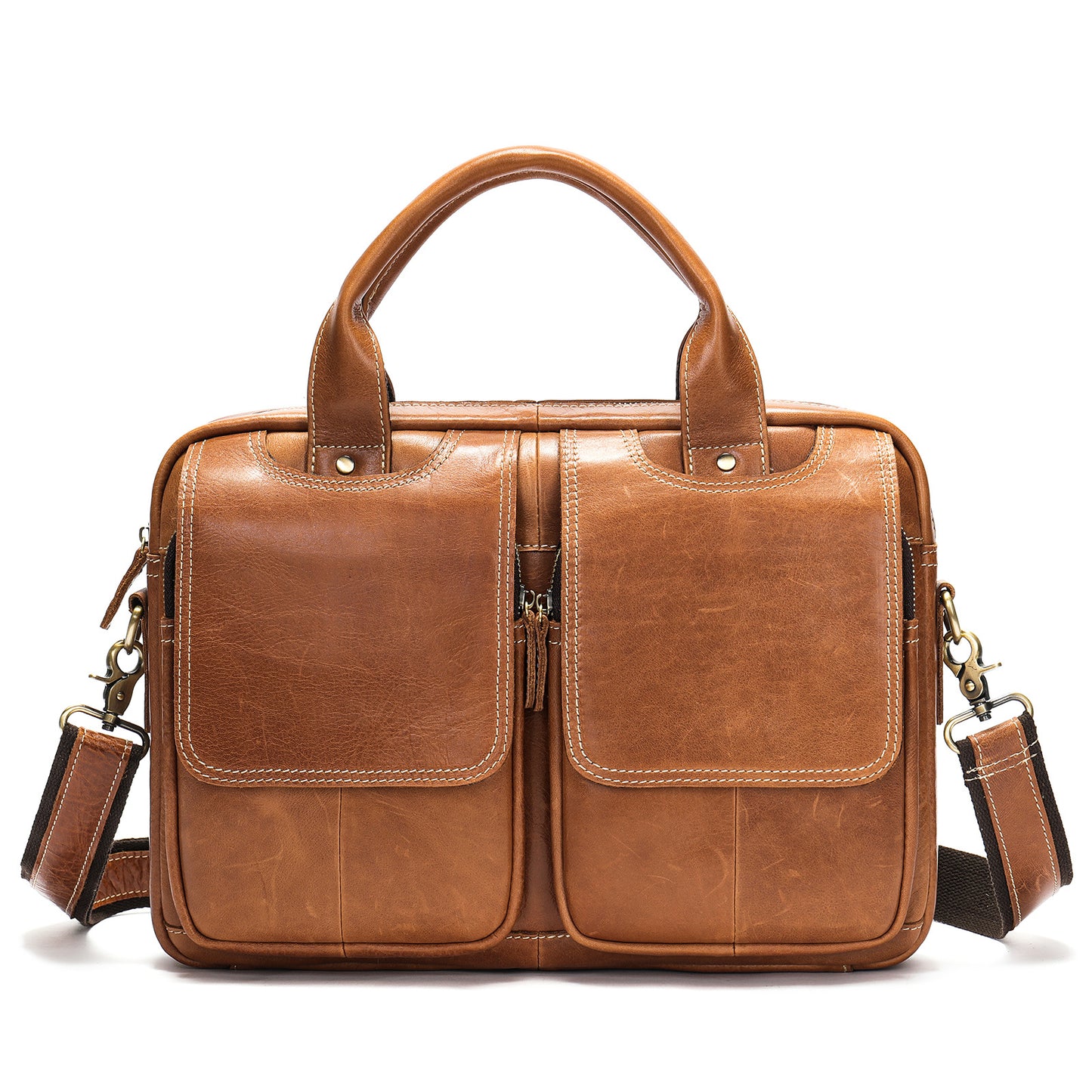 Men's Genuine Leather Laptop Messenger Bags