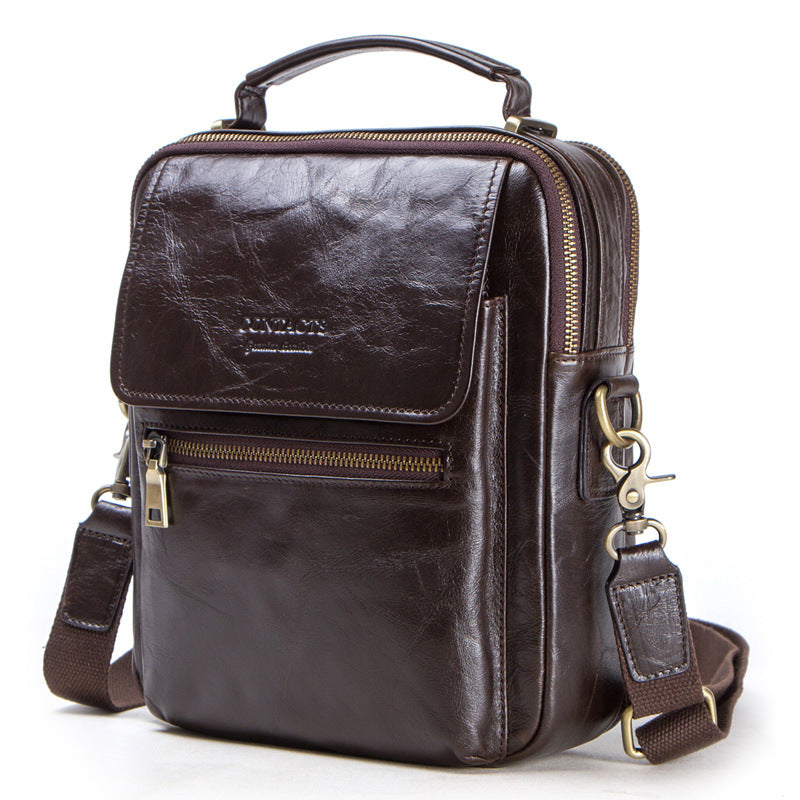 Leather Messenger Bag for Men