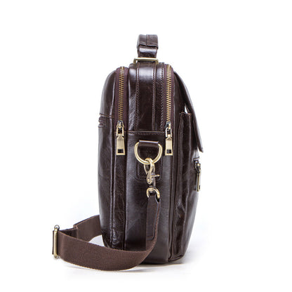 Leather Messenger Bag for Men