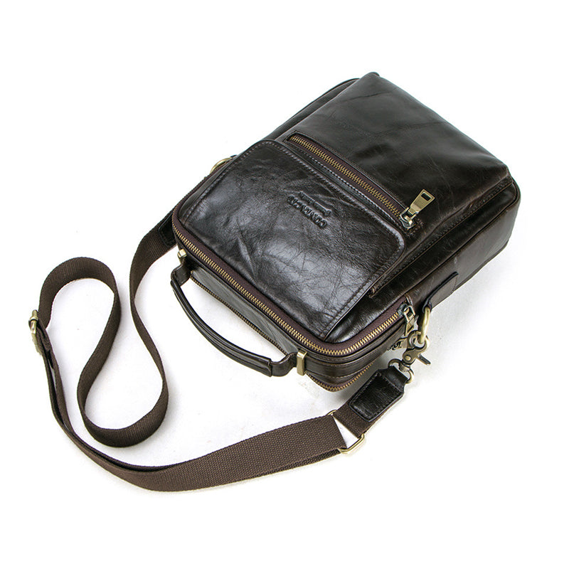 Leather Messenger Bag for Men