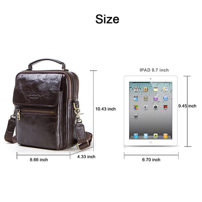 Leather Messenger Bag for Men