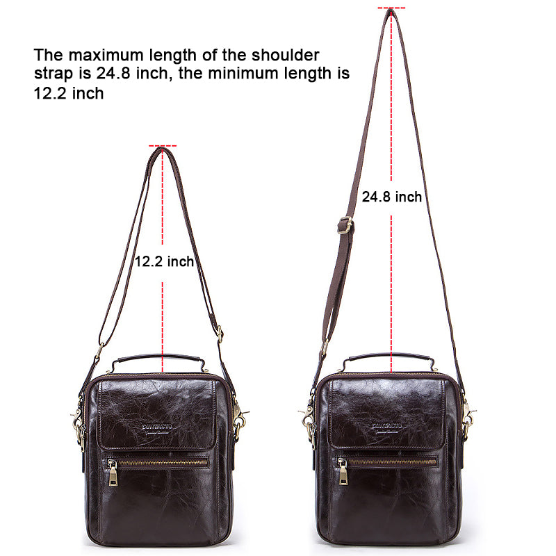 Leather Messenger Bag for Men