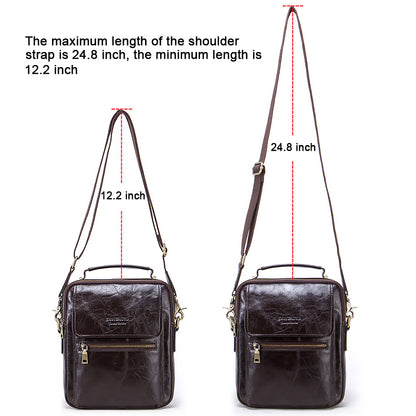 Leather Messenger Bag for Men