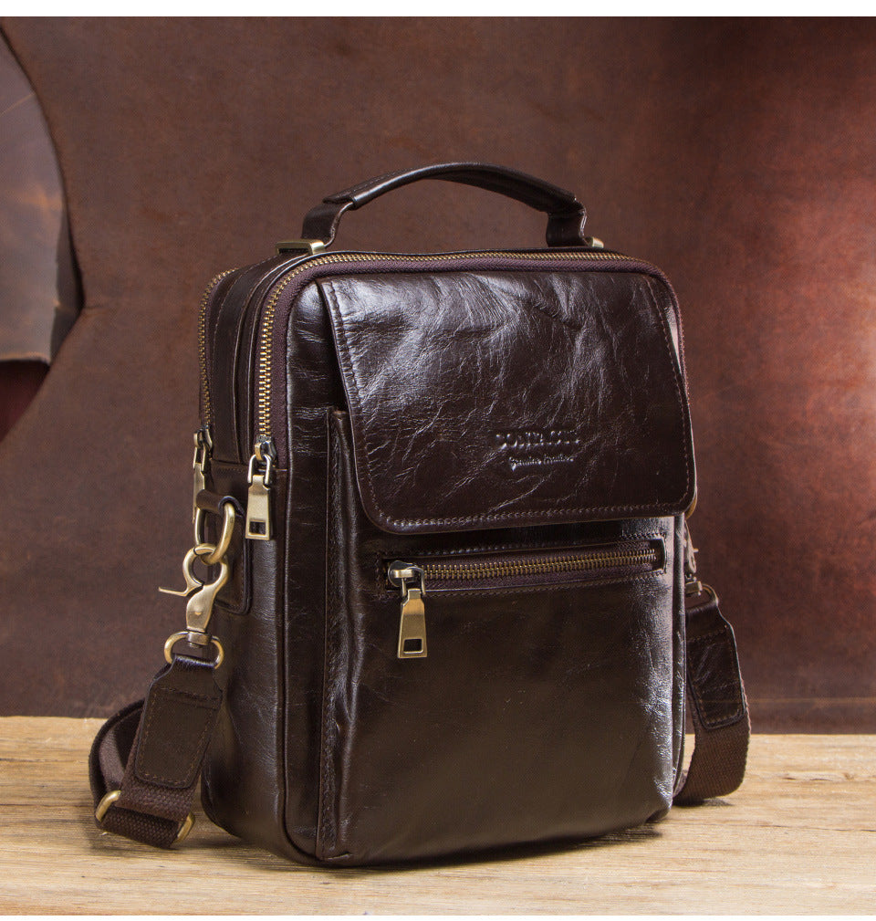 Leather Messenger Bag for Men