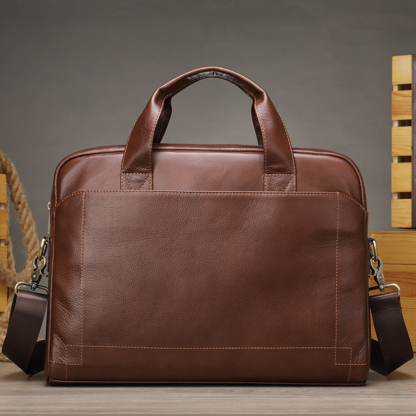 Leather Briefcases Laptop Messenger Bags