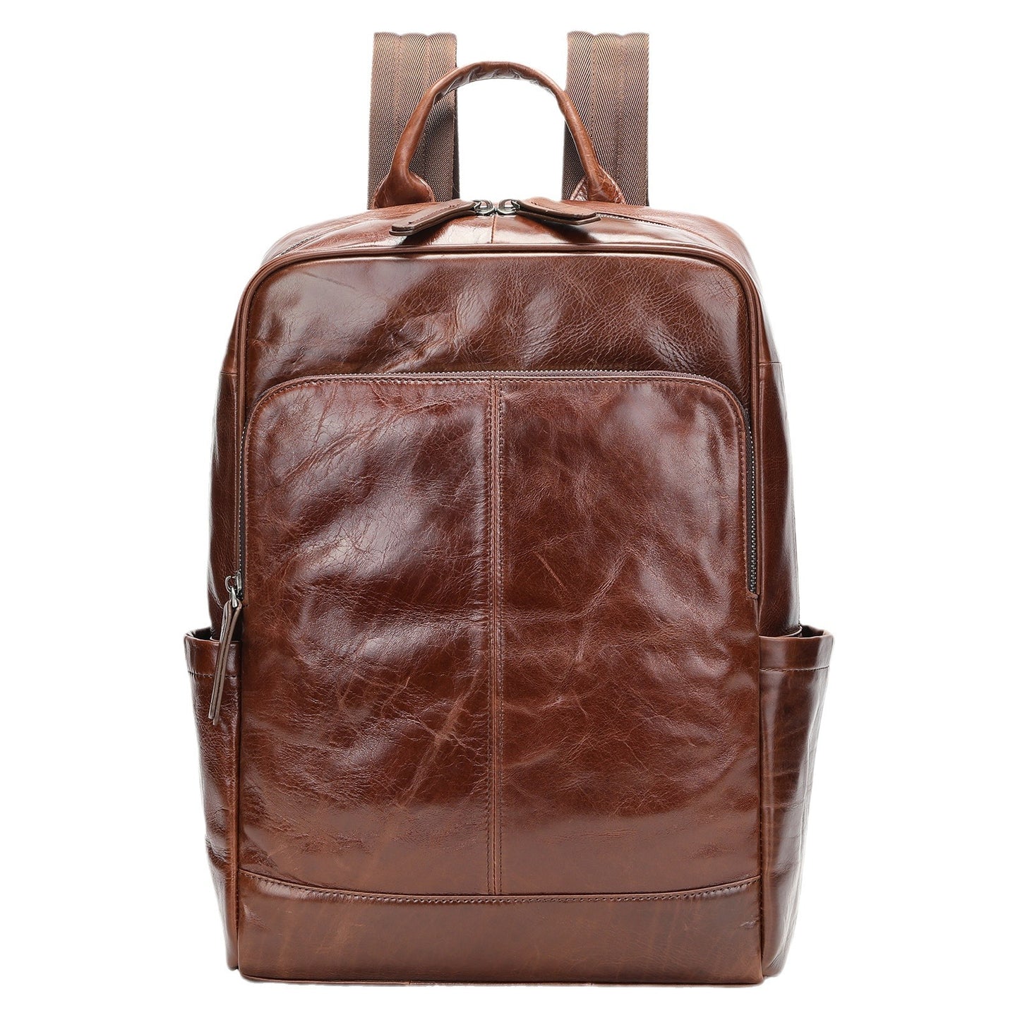 Luxury Genuine Leather Men's Backpack