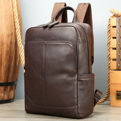 Luxury Genuine Leather Men's Backpack