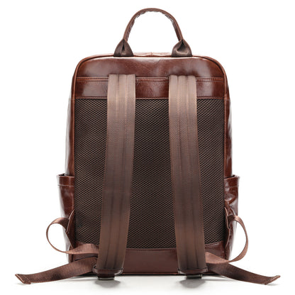 Luxury Genuine Leather Men's Backpack