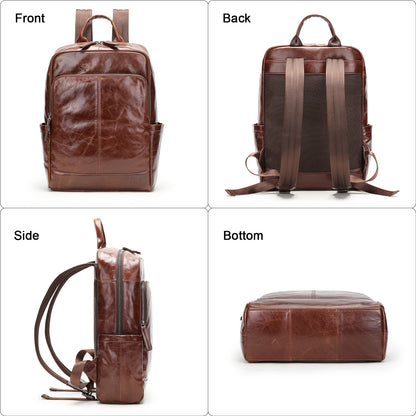 Luxury Genuine Leather Men's Backpack