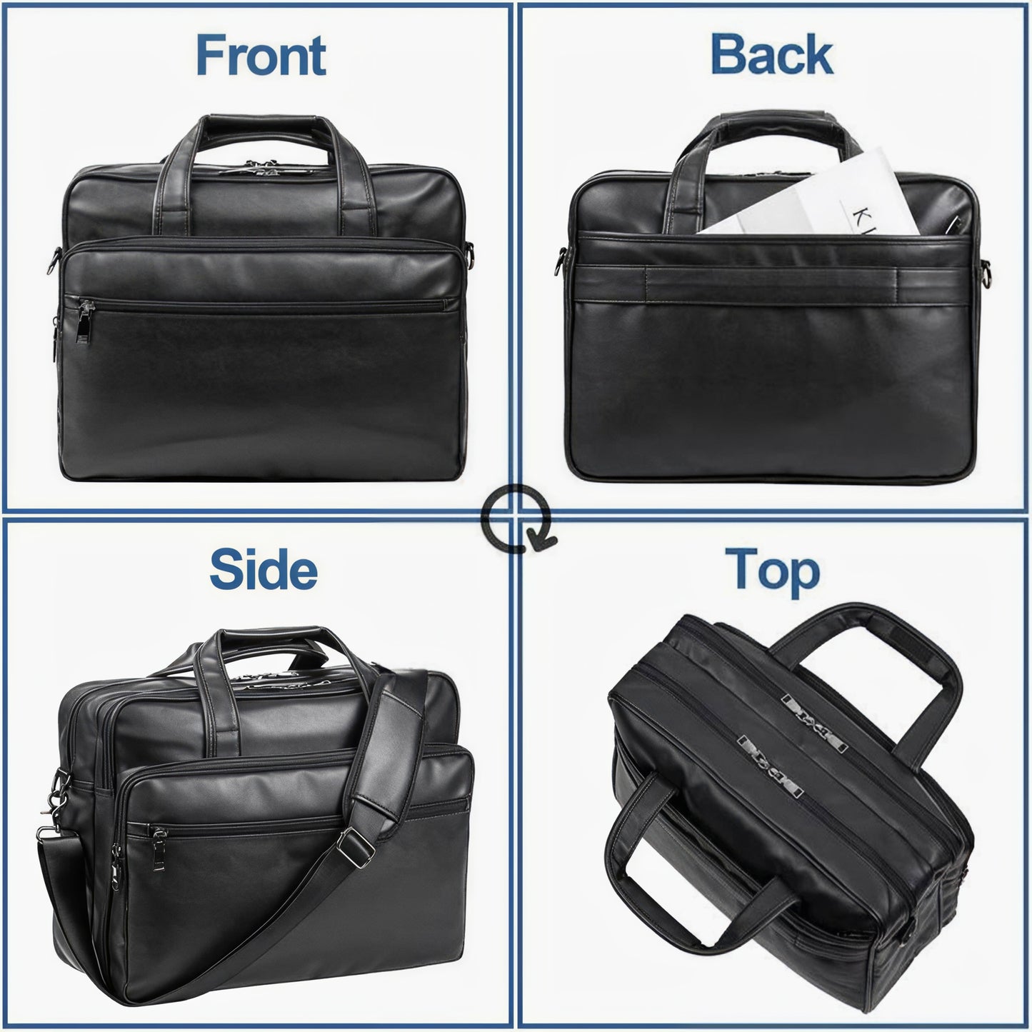 Genuine Leather Briefcase for Men