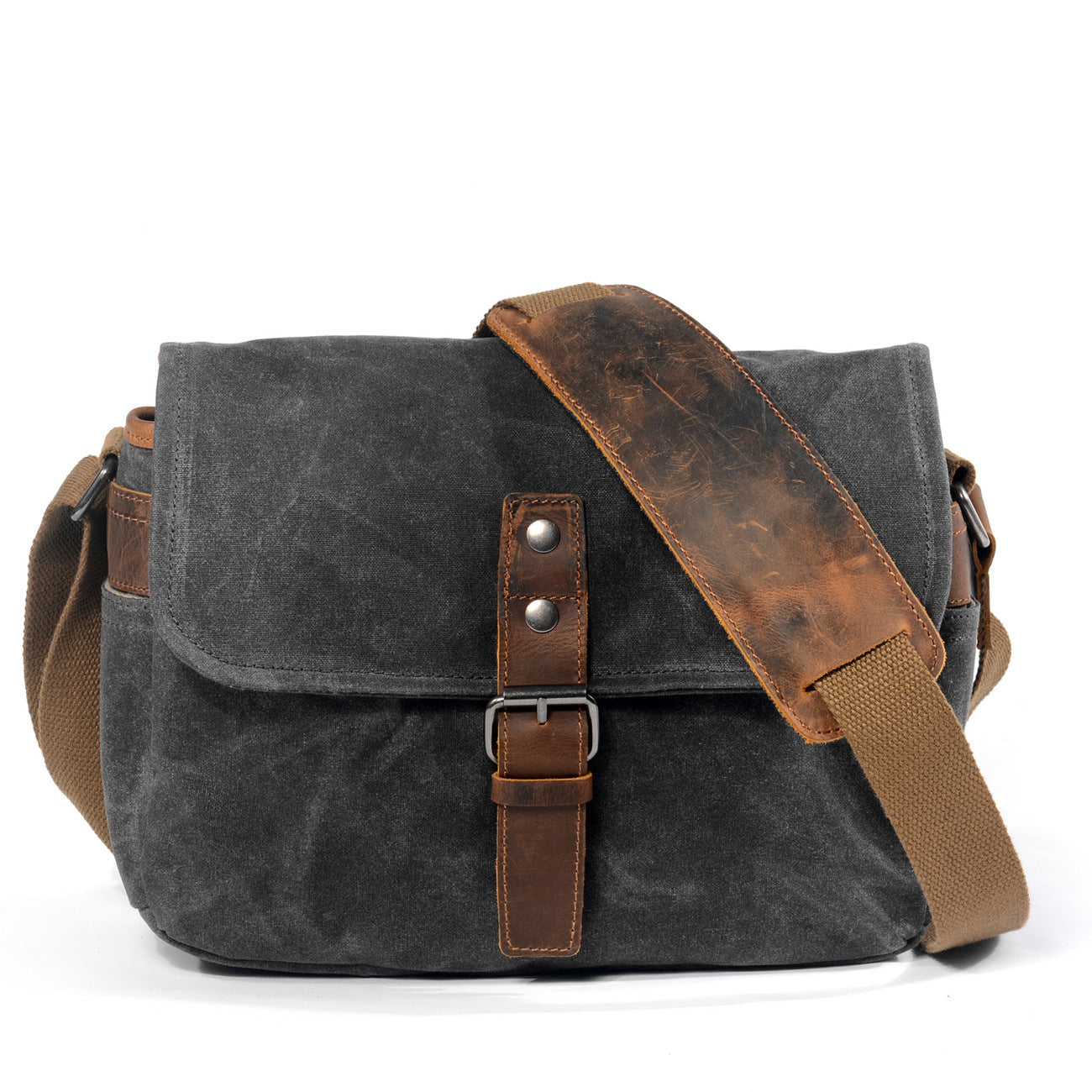 Men's Canvas Leather Camera Bag