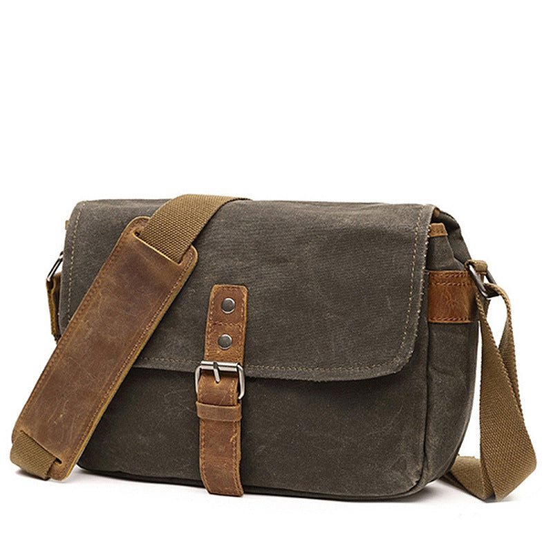 Men's Canvas Leather Camera Bag