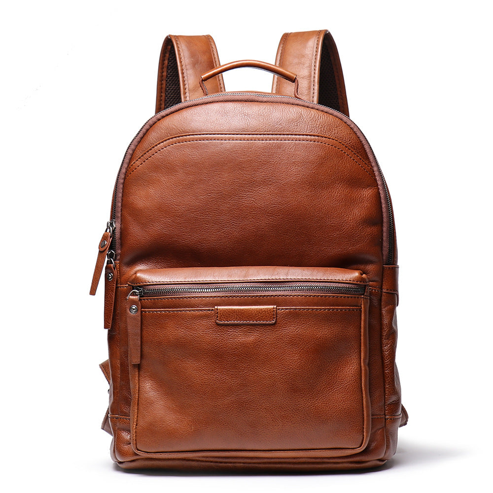 Men's Genuine Leather Backpack Purse