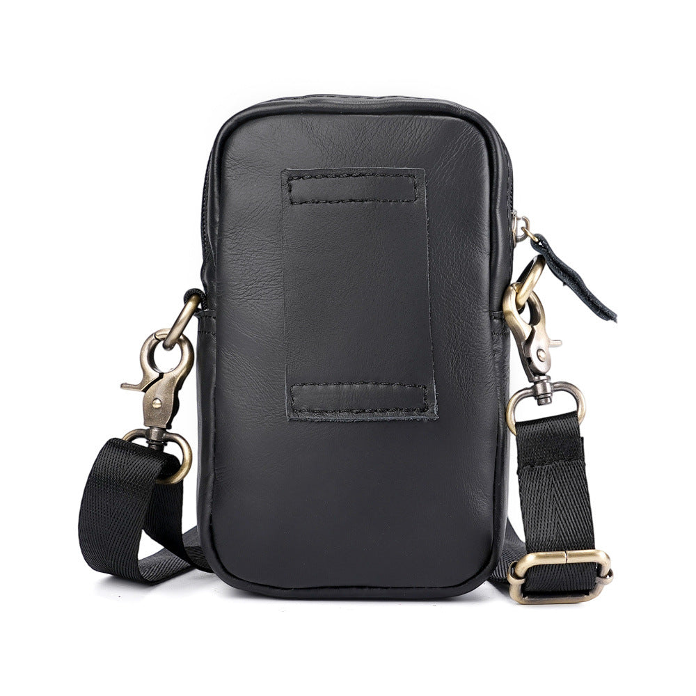 Men's Genuine Leather Crossbody Sling Bag