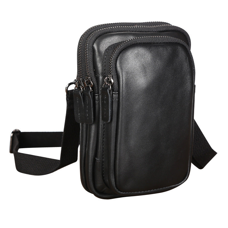 Men's Genuine Leather Crossbody Sling Bag