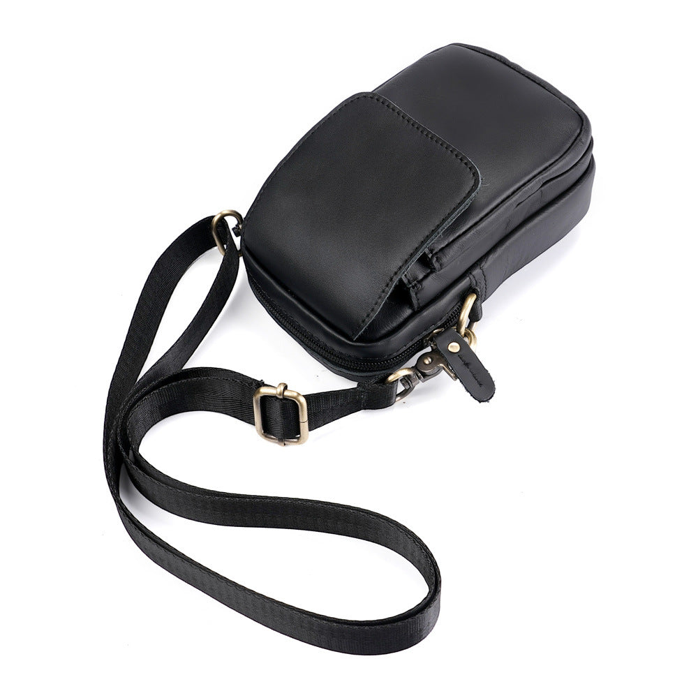 Men's Genuine Leather Crossbody Sling Bag