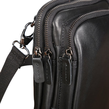 Men's Genuine Leather Crossbody Sling Bag