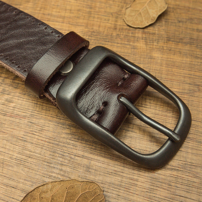 Men's Handcrafted Full-Grain Leather Belt