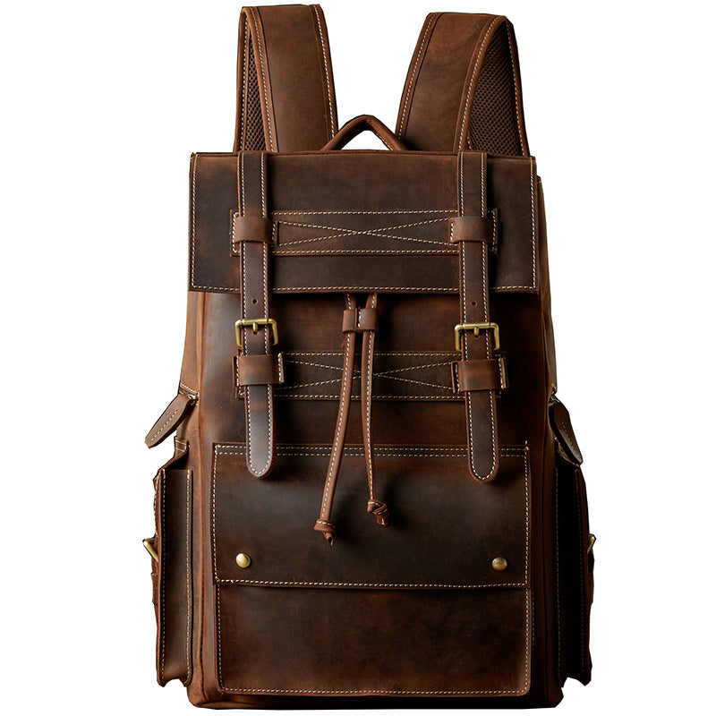 Men's Handmade Full-Grain Leather Backpack