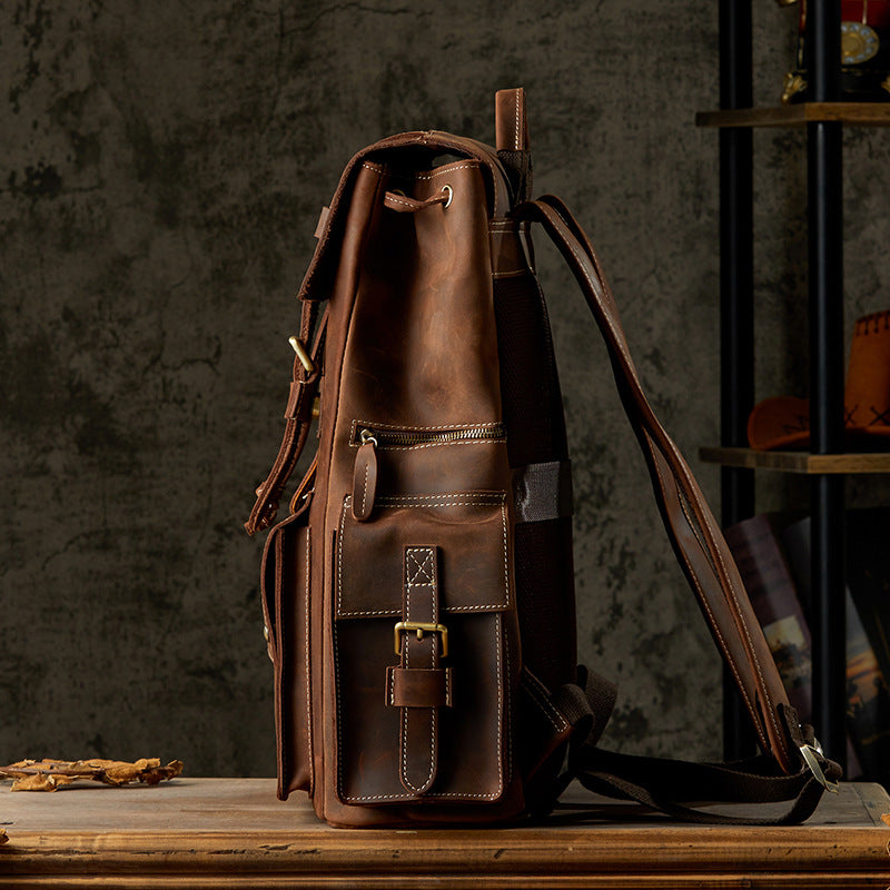 Men's Handmade Full-Grain Leather Backpack