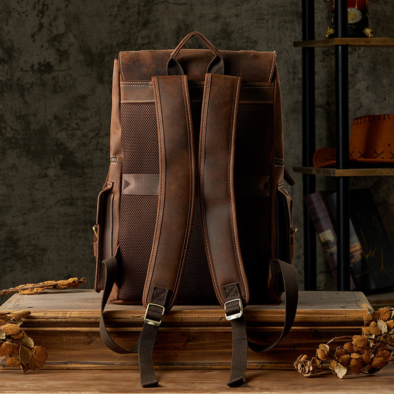 Men's Handmade Full-Grain Leather Backpack