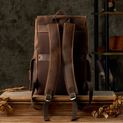 Men's Handmade Full-Grain Leather Backpack