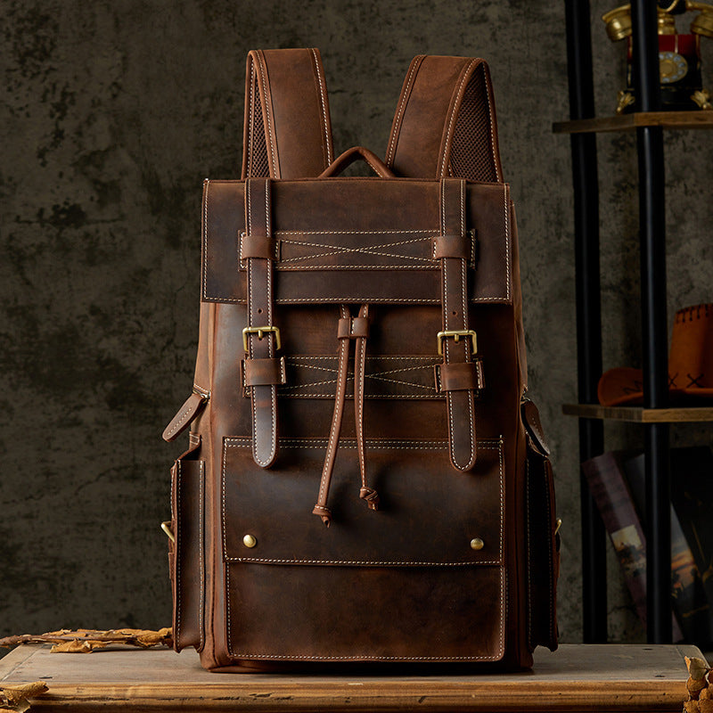 Men's Handmade Full-Grain Leather Backpack